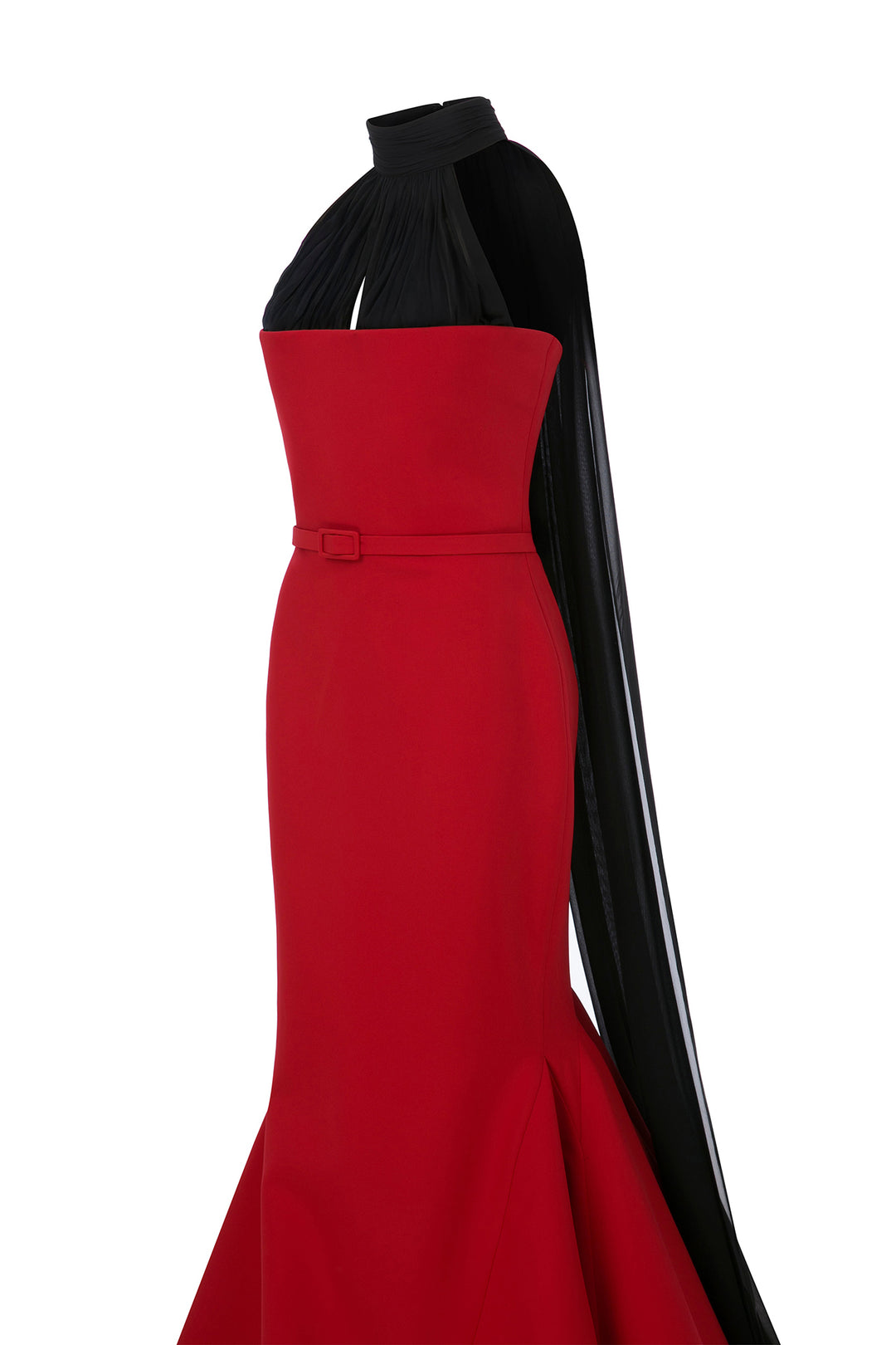 Mermaid Train with Oversized Sleeve