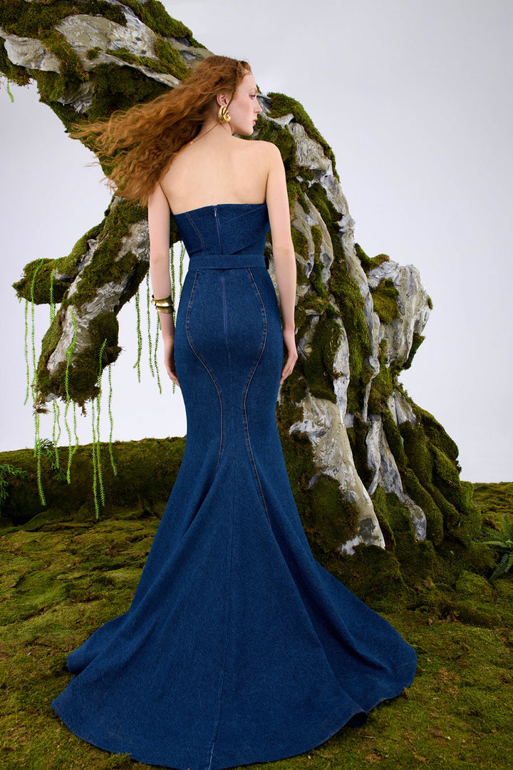 Mermaid Silhouette Architectural Dress