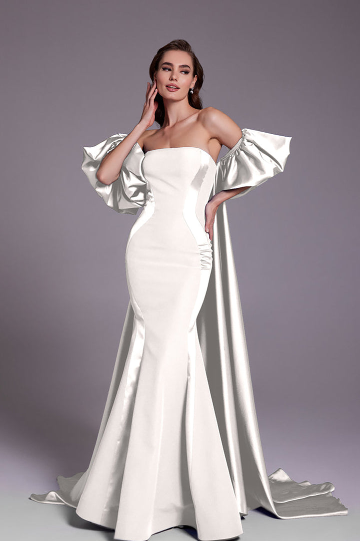 Crepe-Satin Mermaid Dress