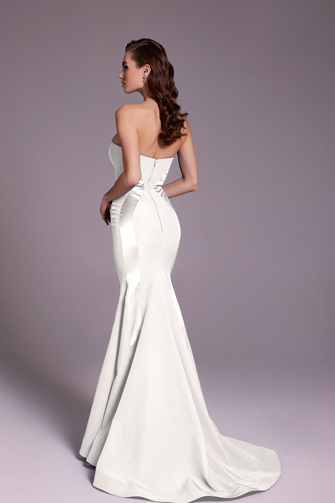 Crepe-Satin Mermaid Dress
