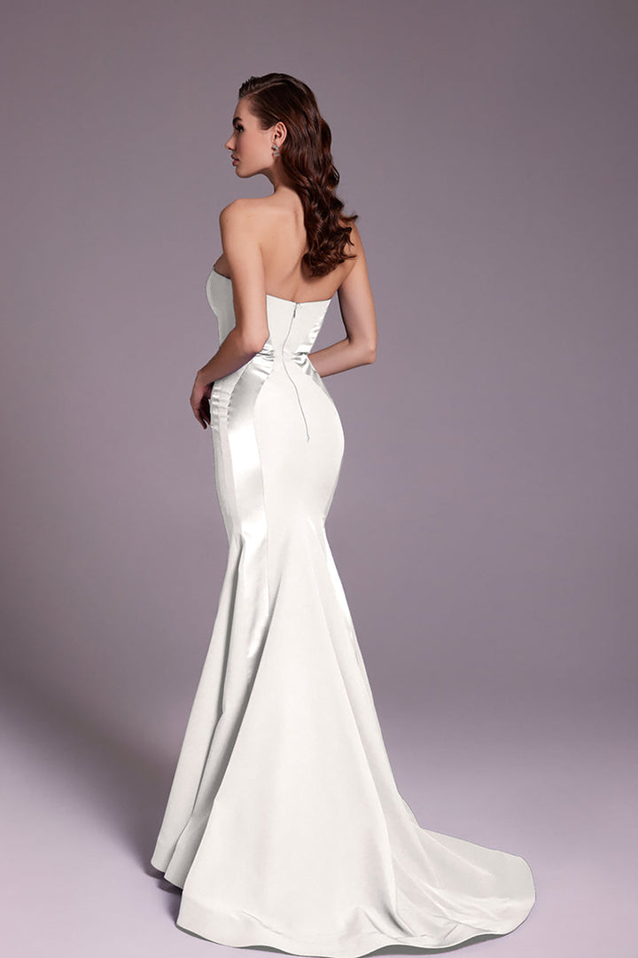 Crepe-Satin Mermaid Dress