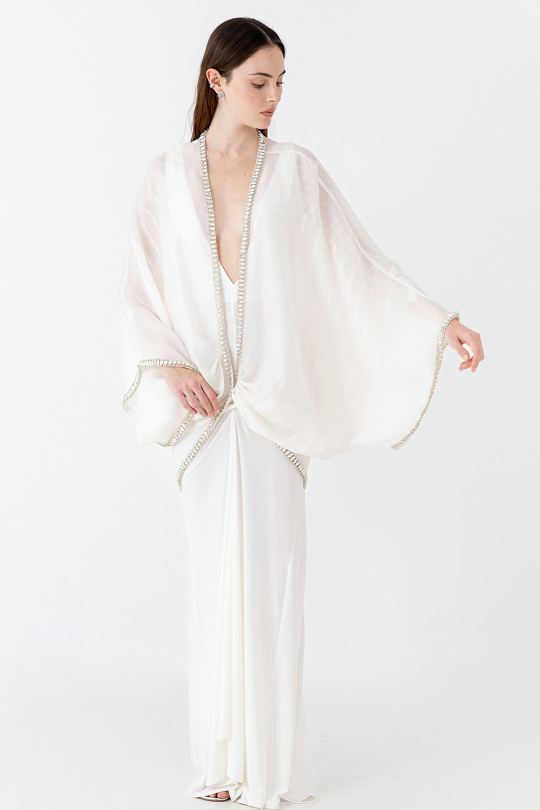 Draped Kaftan and Flowing Skirt