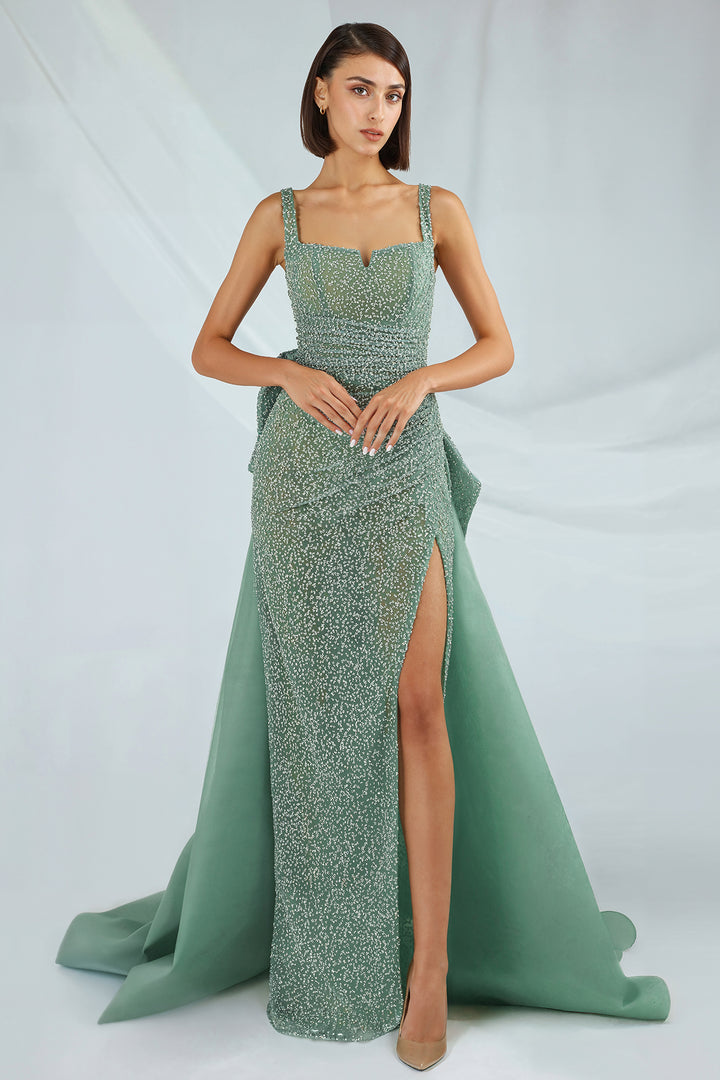 Dress with Tulle and Bow