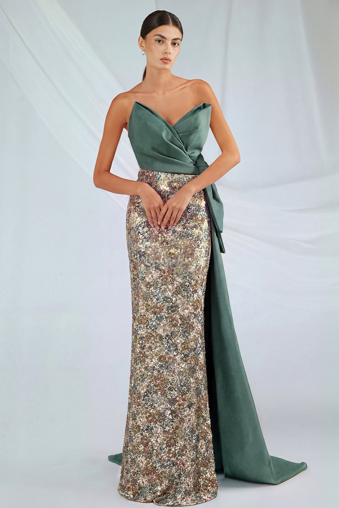 Asymmetrical Neckline Dress