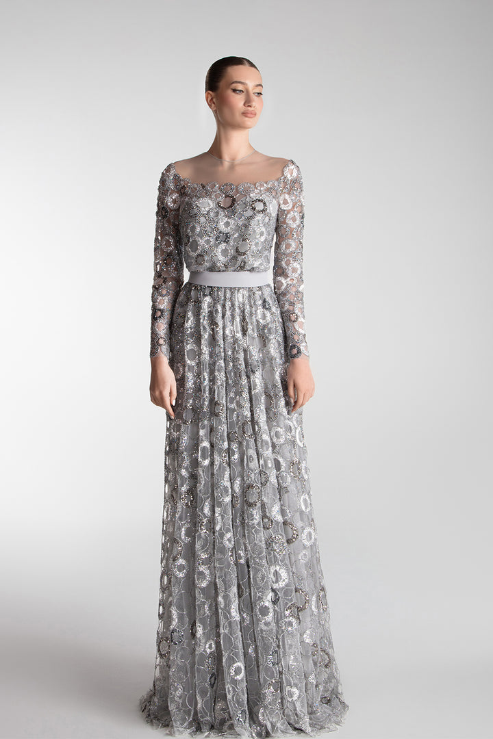 Radiant Illusion Tulle Gown