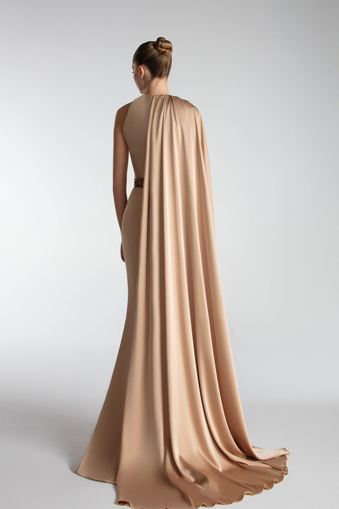 Draped Cape Sleeve