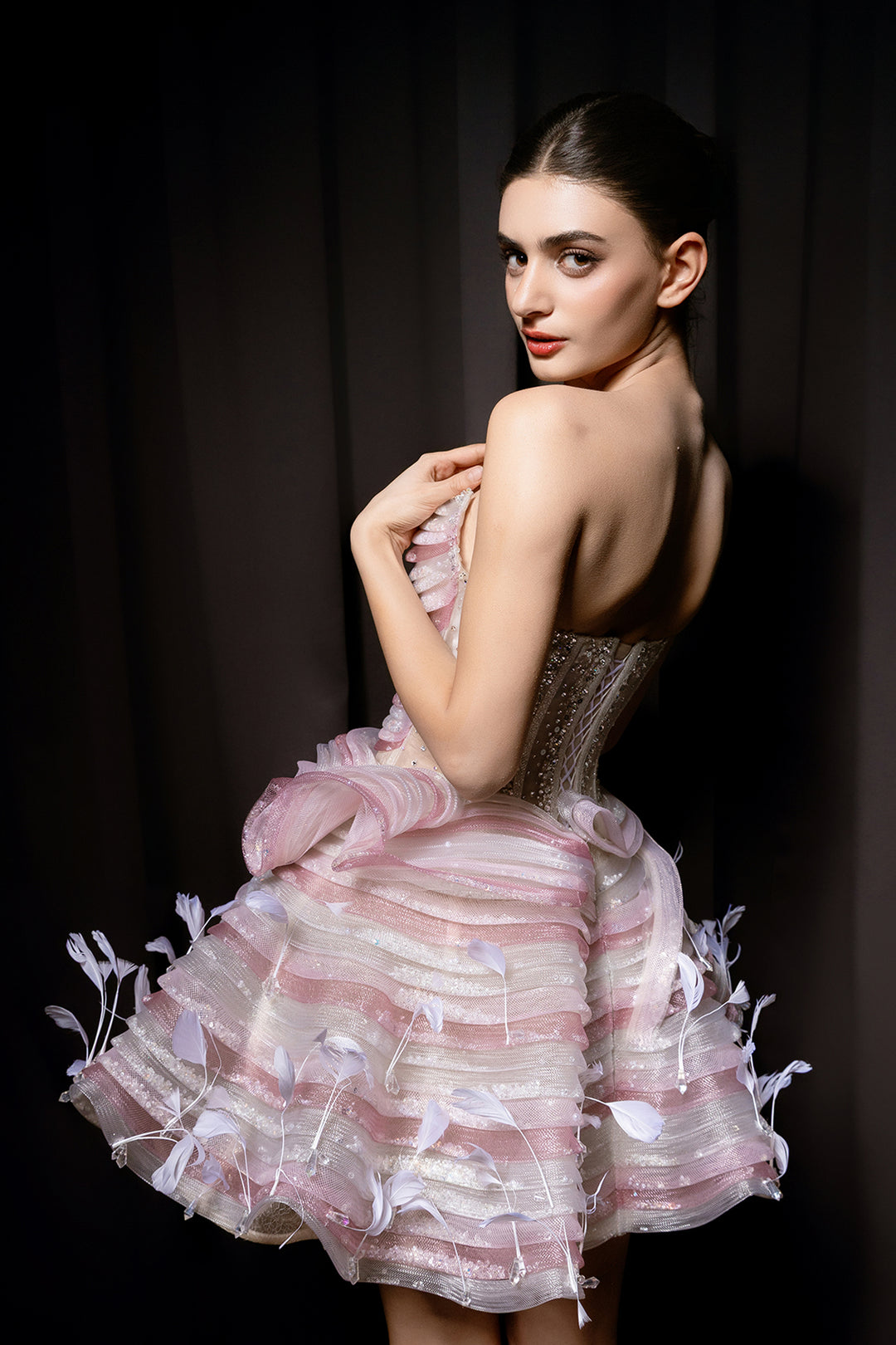Sweetheart Corseted Short Tutu Dress