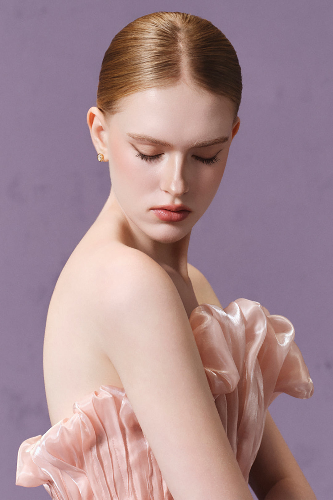 3D Draped with Chiffon and A-Line Mini Dress