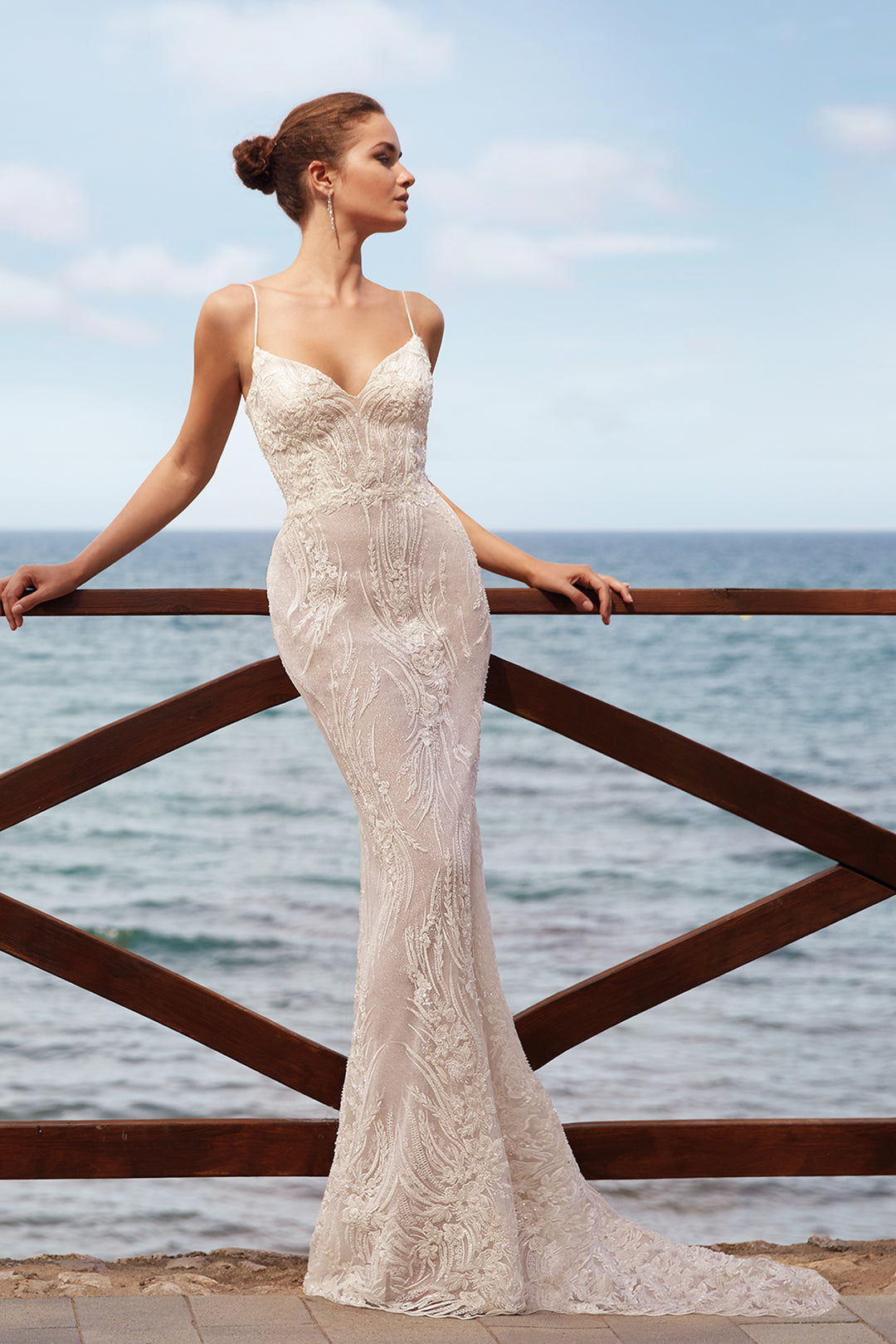 Mermaid Wedding Dress with Overskirt