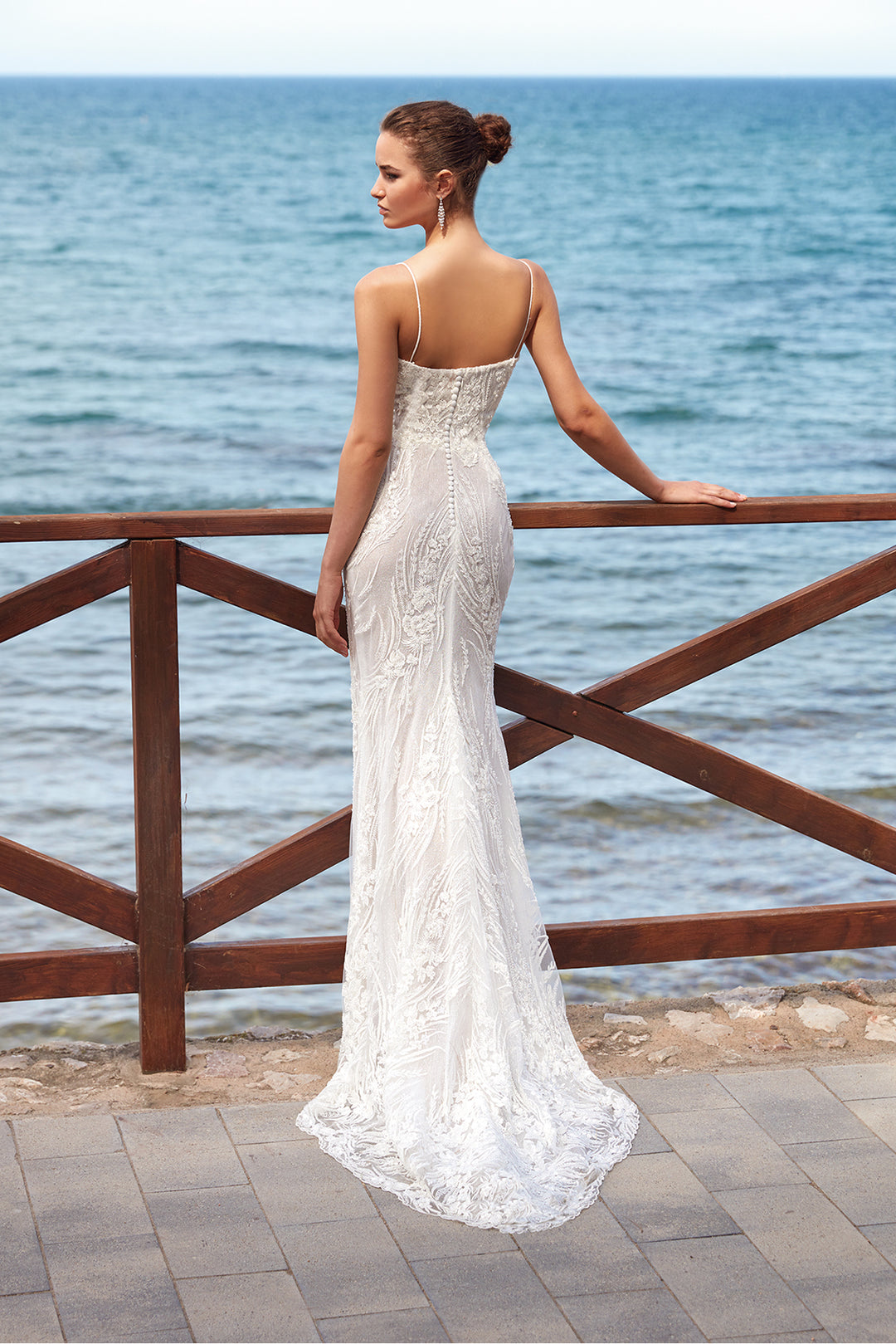 Mermaid Wedding Dress with Overskirt Ivory / FR 46 Mermaid Wedding Dress with Overskirt Ivory / FR 46