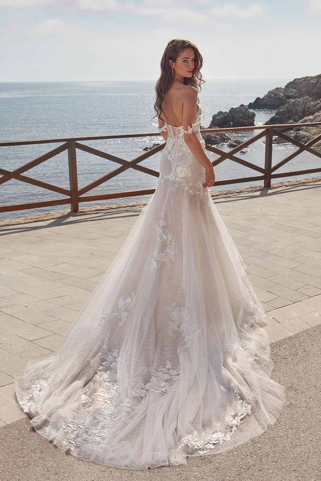 off the shoulder trumpet wedding dress Stacees Bridal Wedding Dress Trumpet/Mermaid Off the Shoulder Sequined Chapel Train Pleated Hem