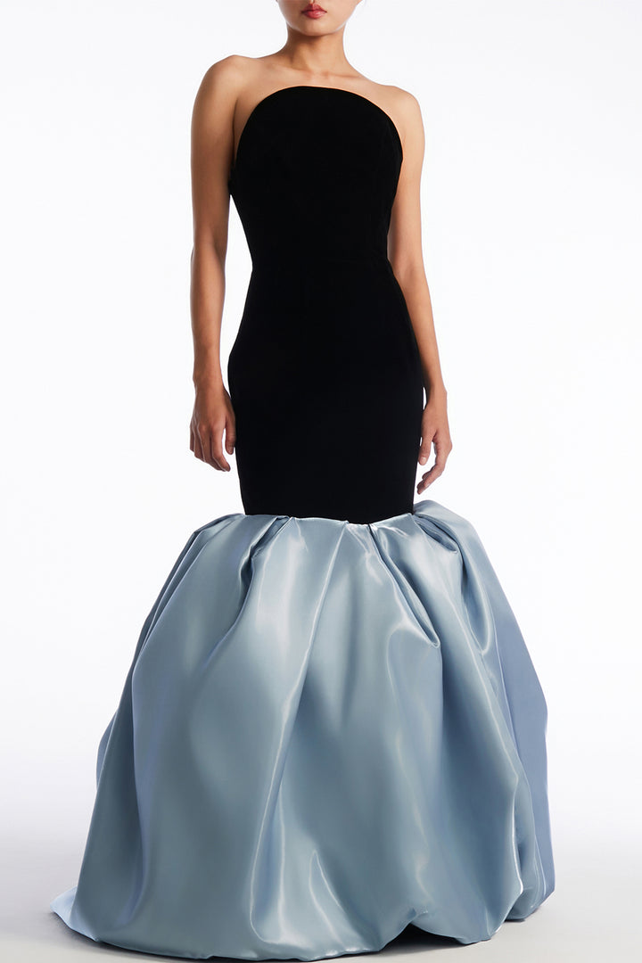 Strapless Neckline with Mermaid Trumpet Dress