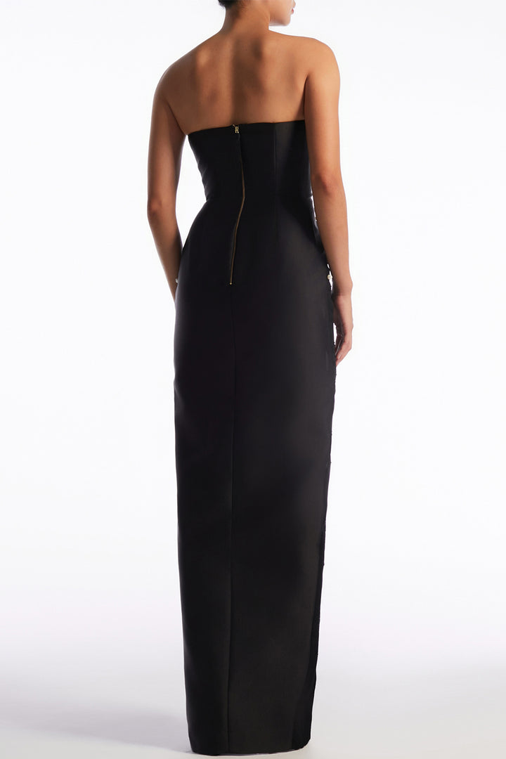 Strapless Sweetheart with Column Long Dress
