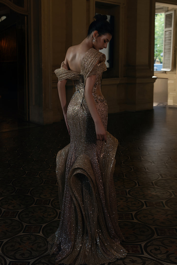 Glittering Crystal Lattice Dress