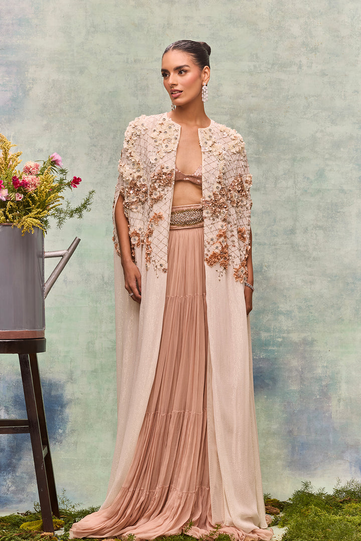 Roselure Skirt And Three-Piece Ensemble