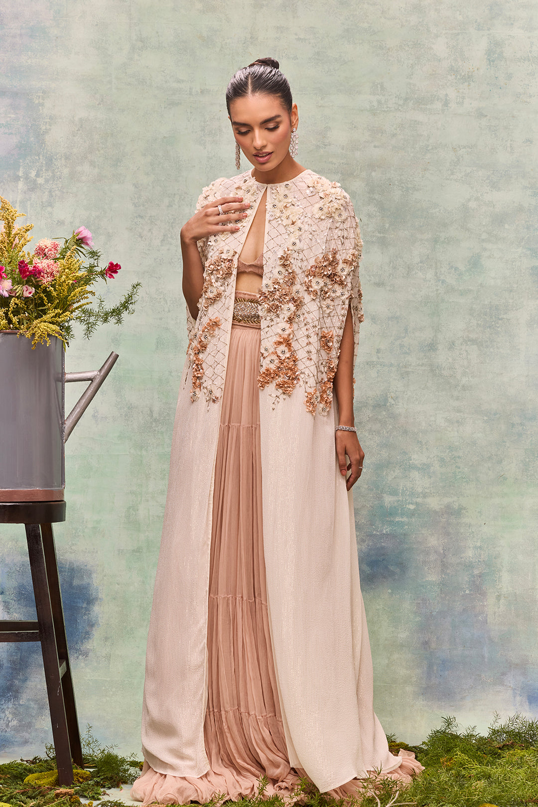 Roselure Skirt And Three-Piece Ensemble