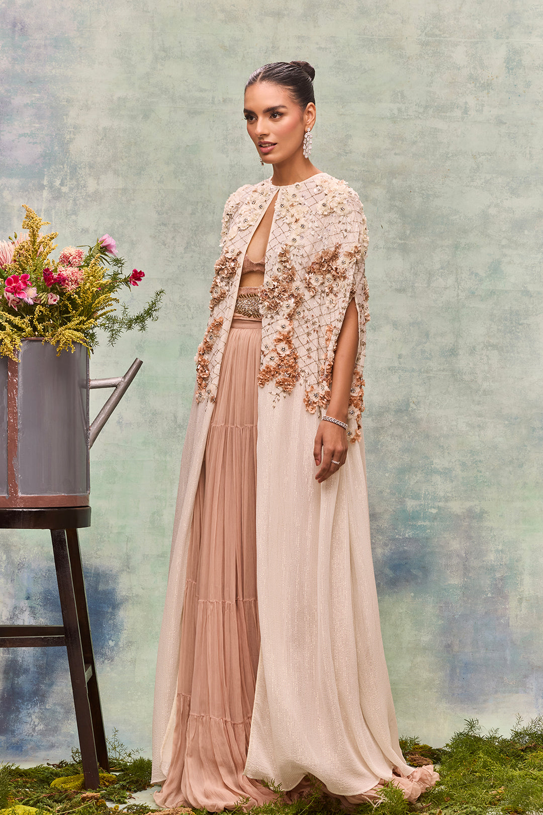 Roselure Skirt And Three-Piece Ensemble