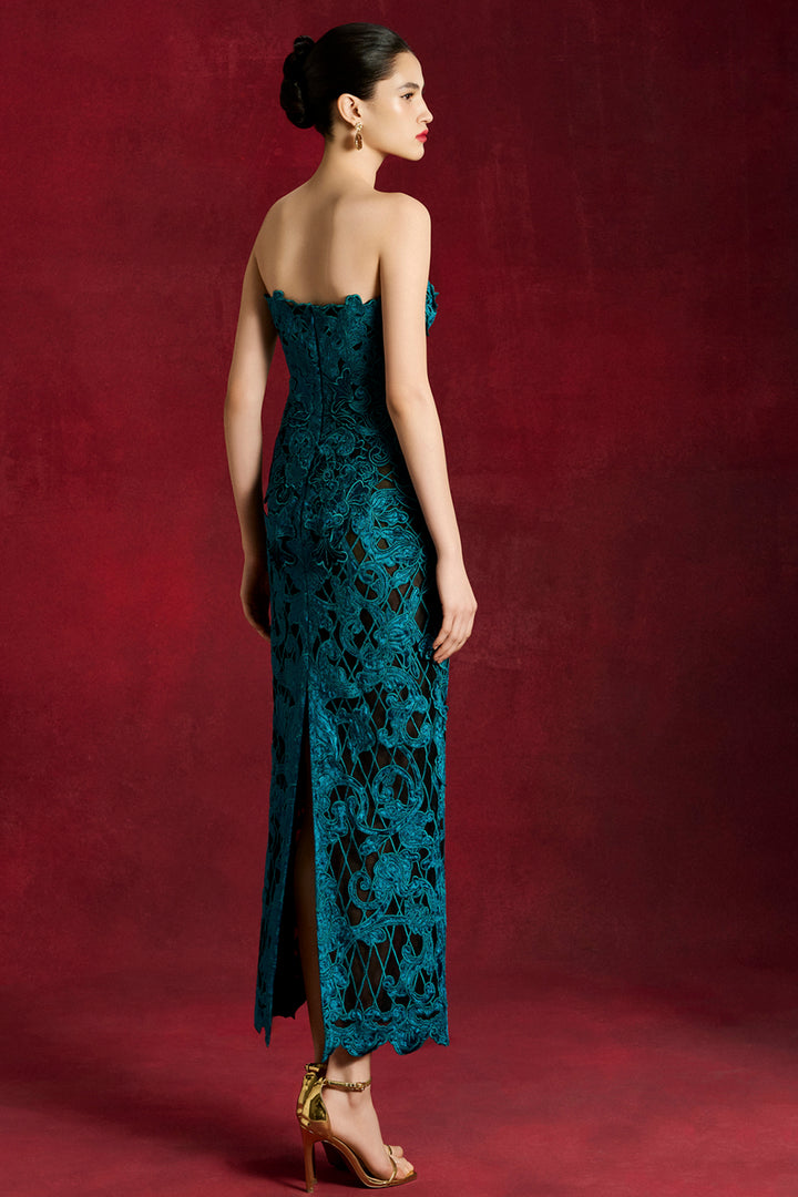 Peony Jade Midi Dress