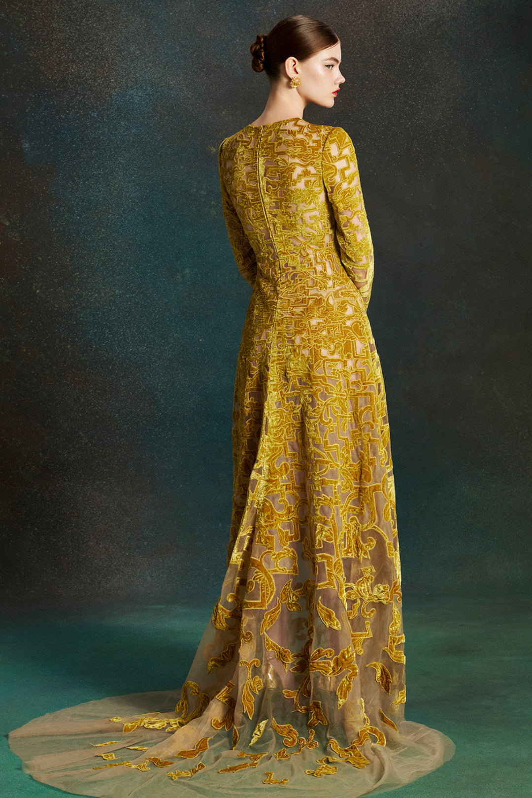 Labyrinth Velvet with A-line Dress