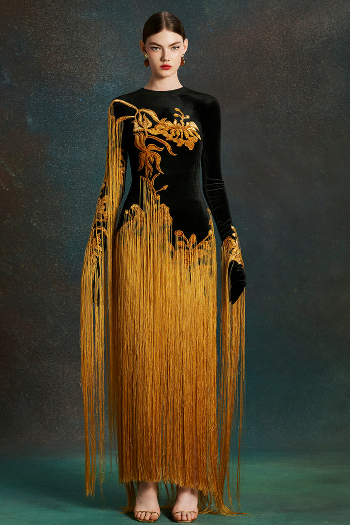 Wing with Long Dress