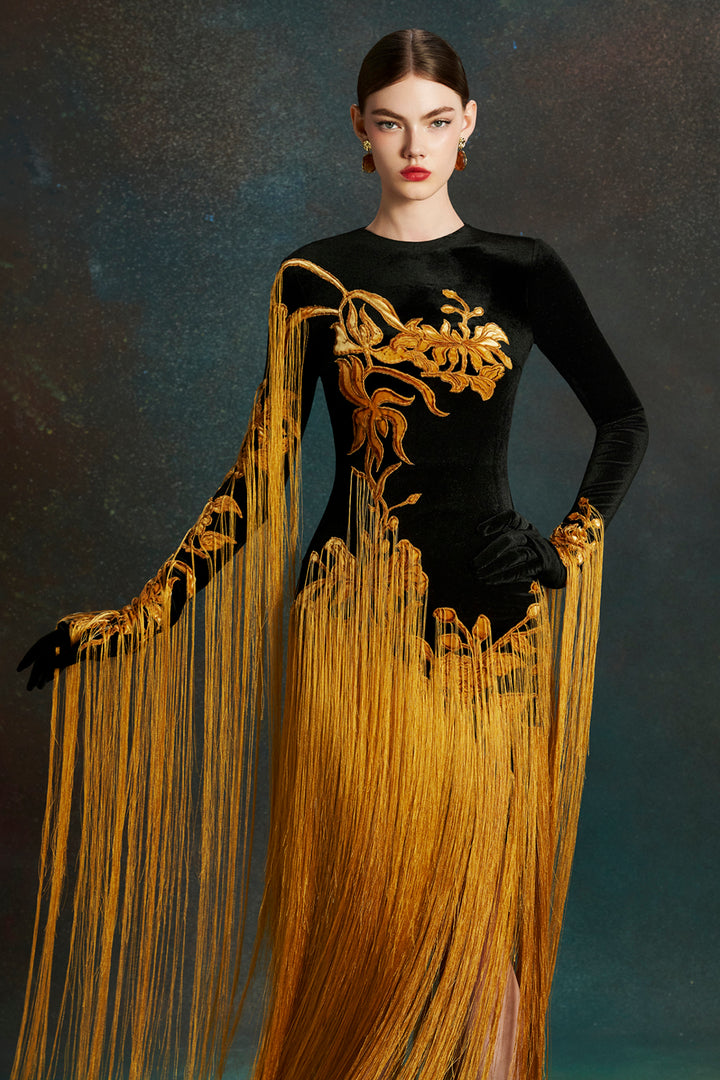 Wing with Long Dress