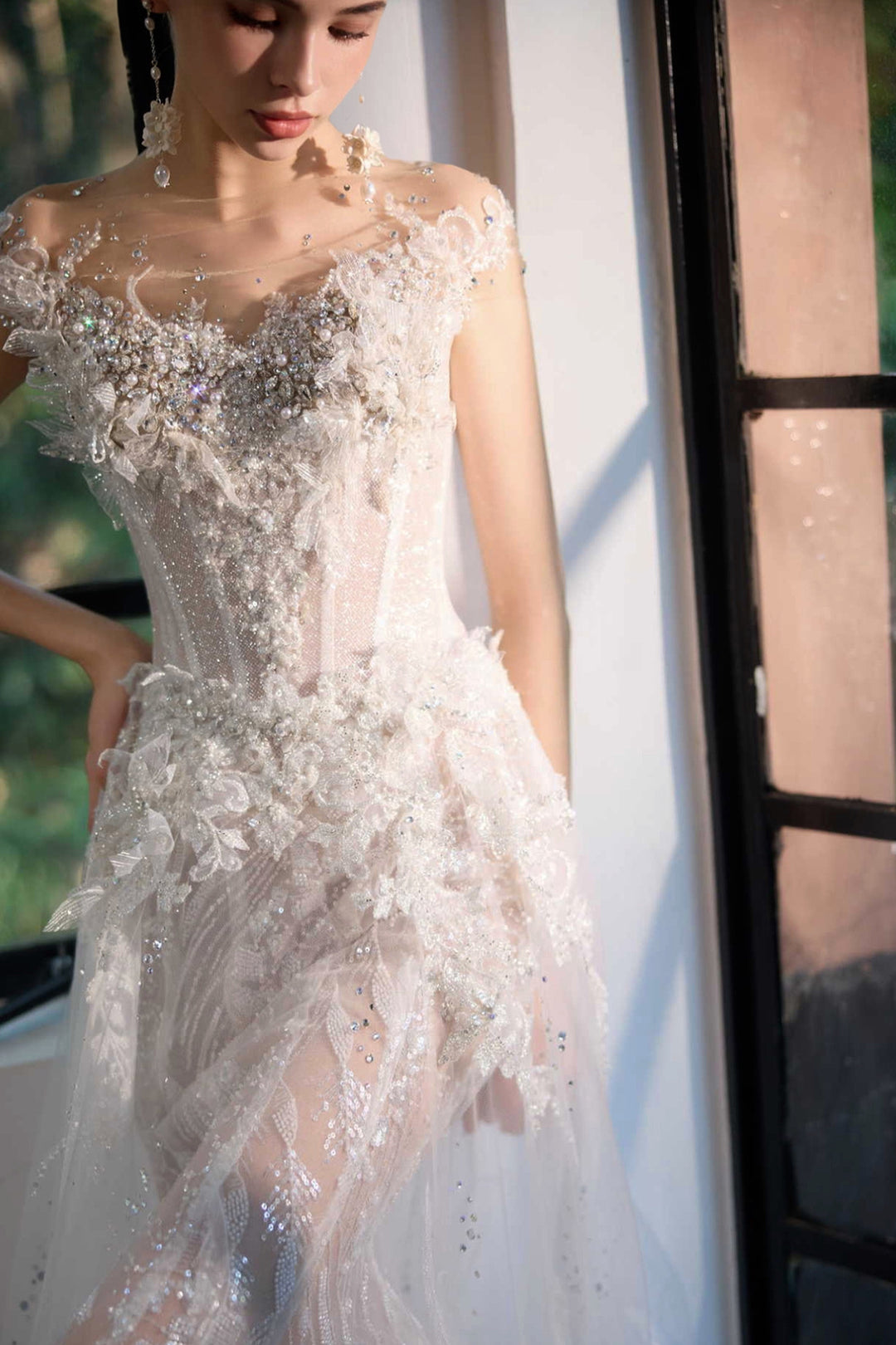 Brilliant Crystal Bodice Dress