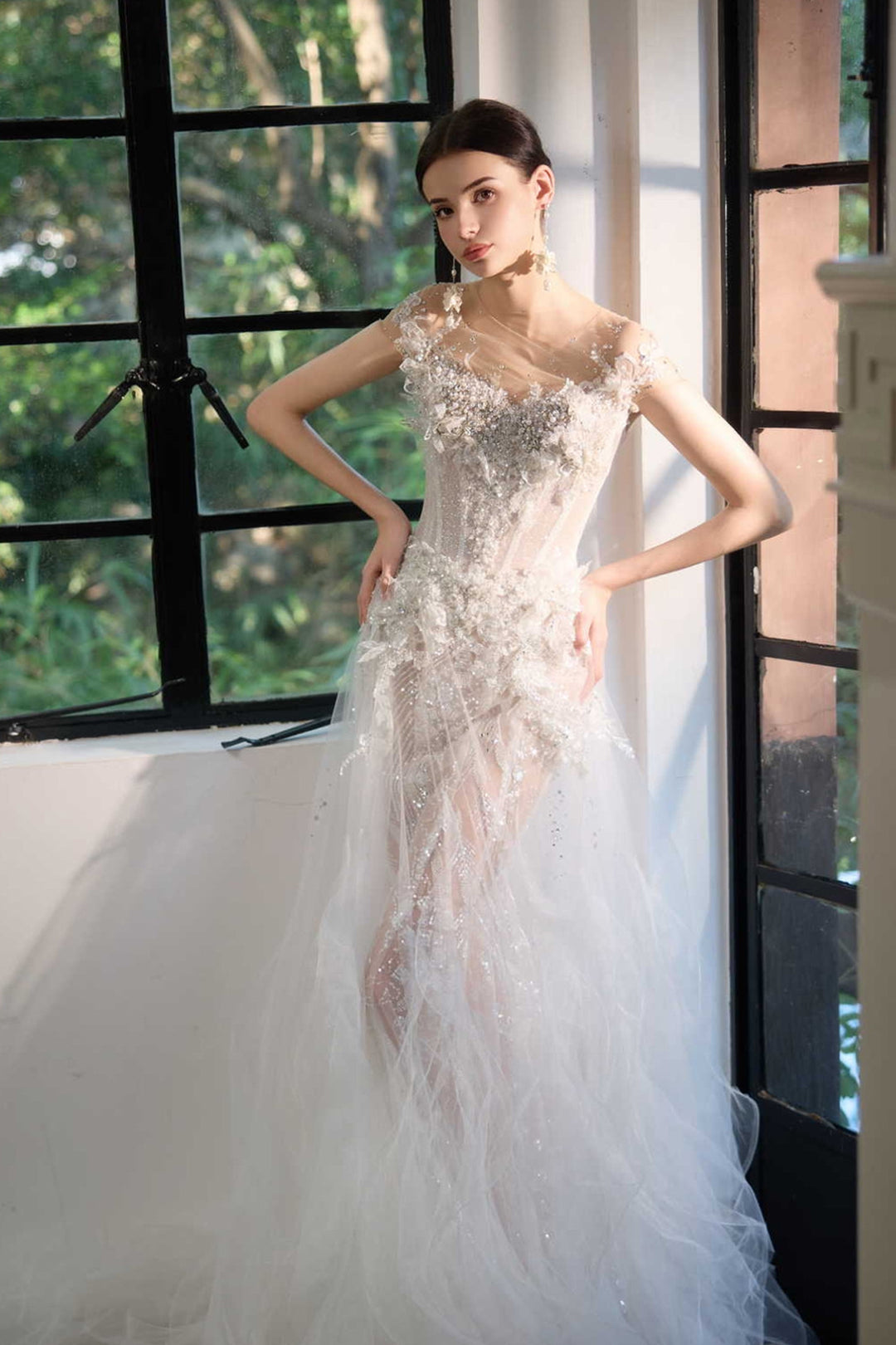 Brilliant Crystal Bodice Dress