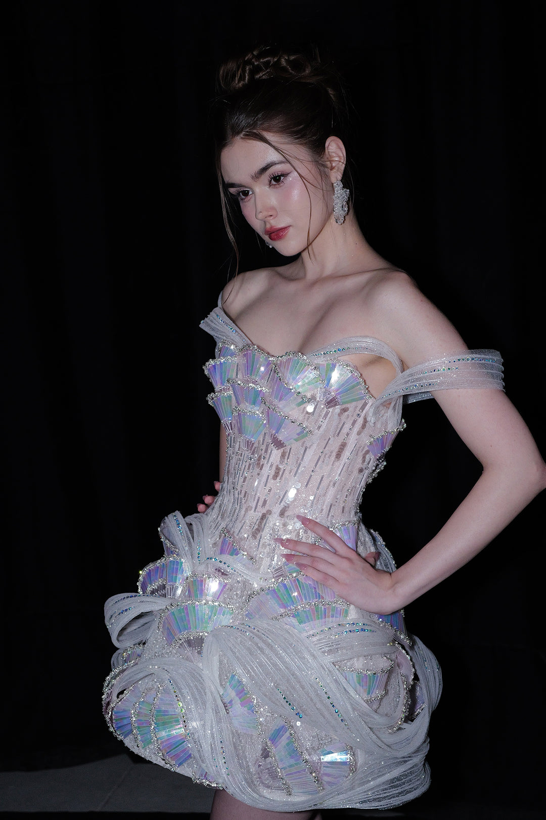 Minimalist Short A-Line with Off-The-Shoulder Dress