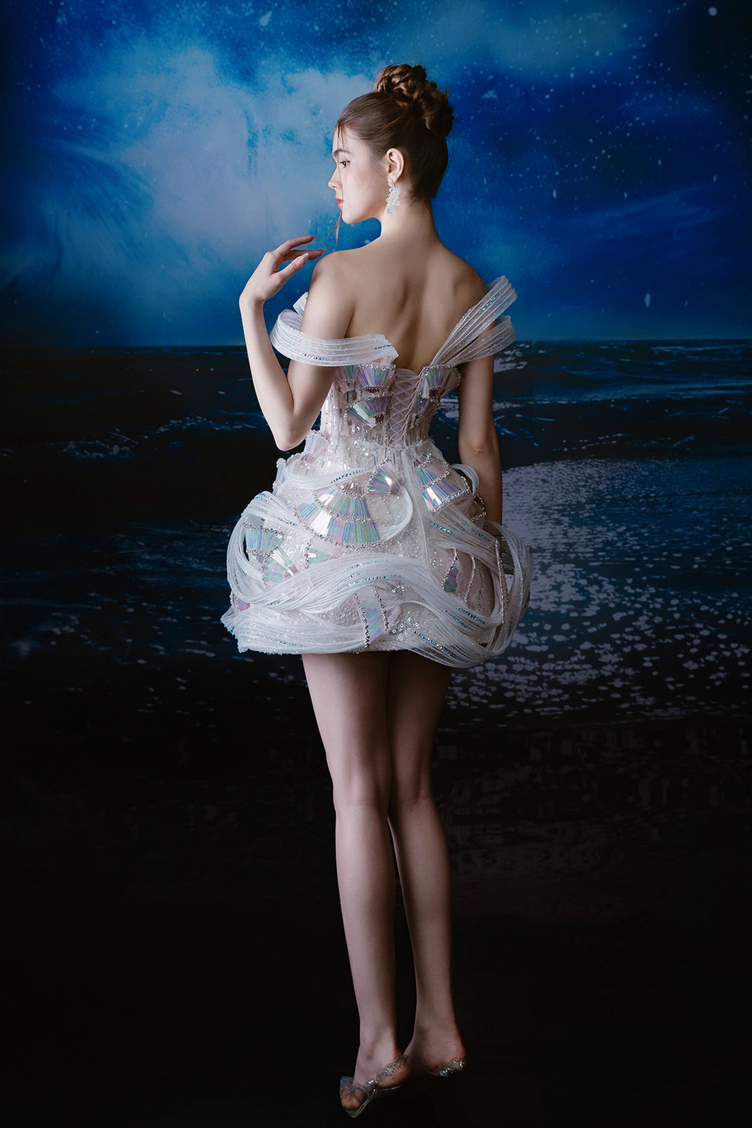 Minimalist Short A-Line with Off-The-Shoulder Dress