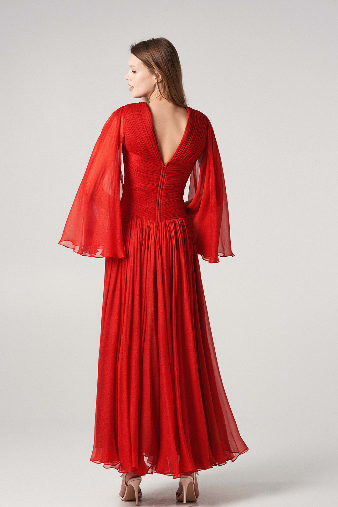 V-Neck Evening Dress