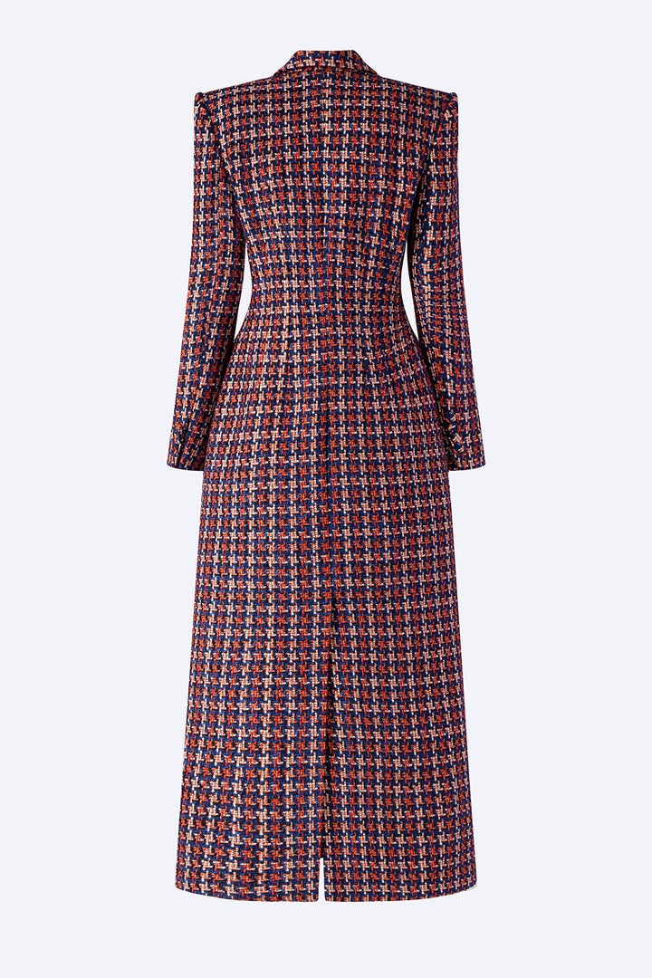 Checkered Manteaux Dress