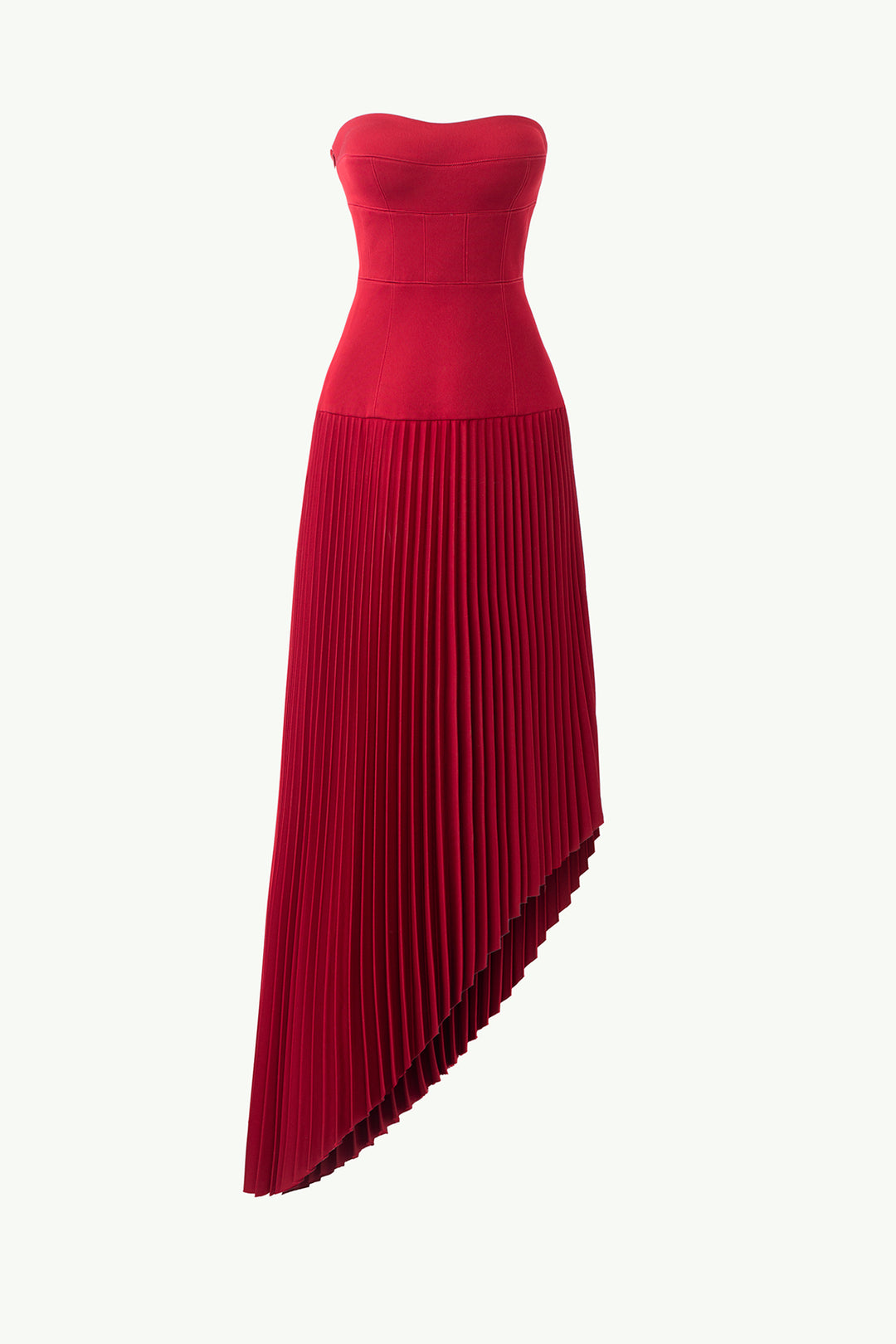 strapless pleat release midi dress authentically.b on LTK