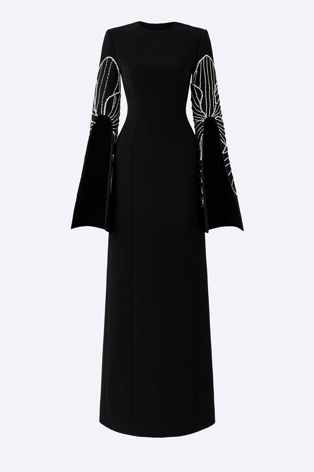 Long-Sleeved Column Dress