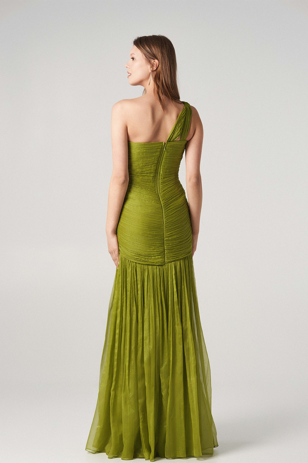 One-Shoulder Floor-Length Dress