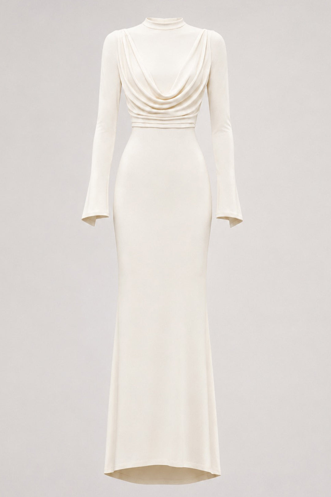 Minimalist Bridal Dress with Draping