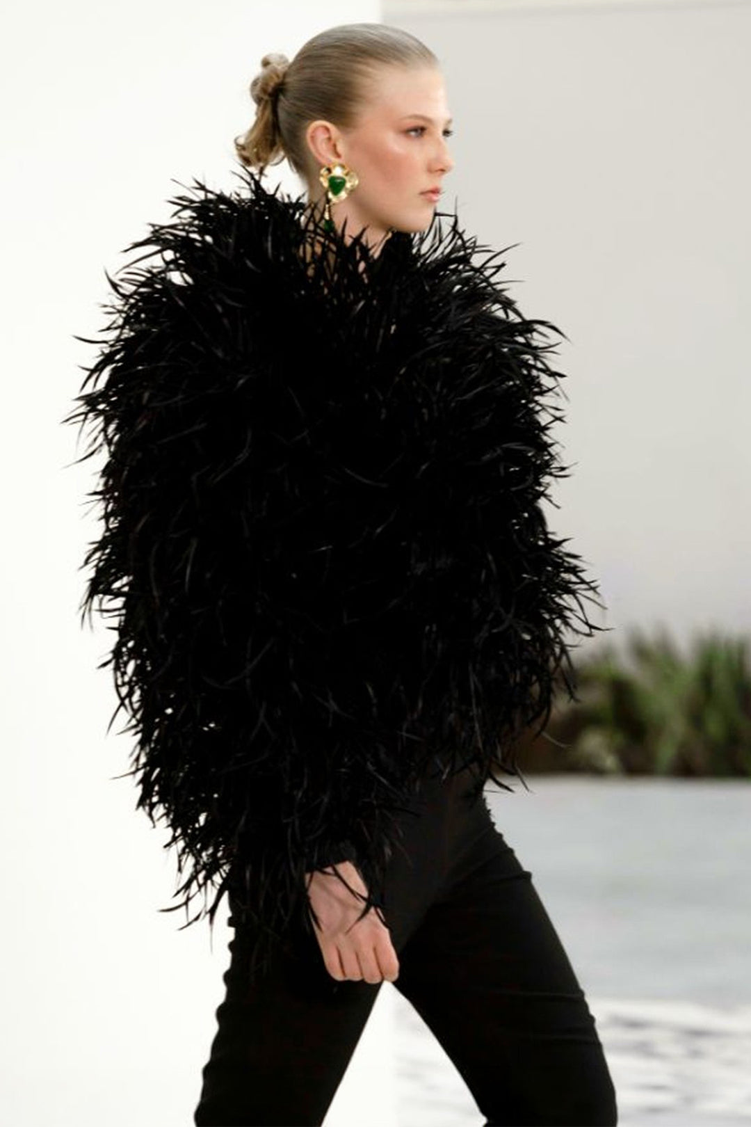 Goose Feather Coat with Long Pant