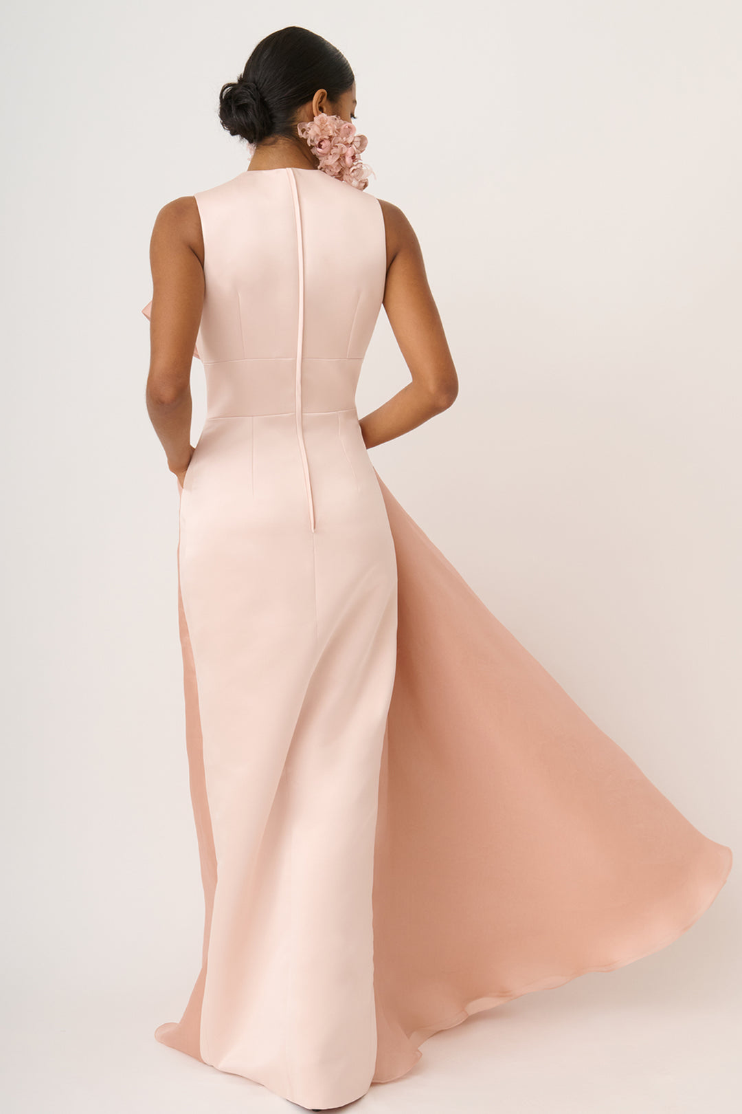 Sleeveless Dress with V-Neckline