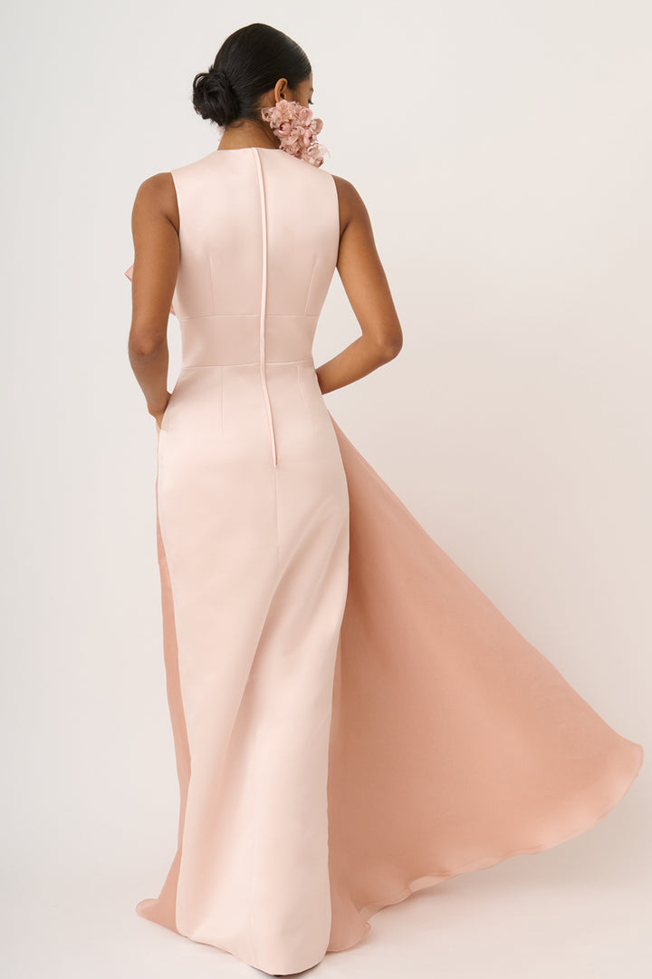 Sleeveless Dress with V-Neckline
