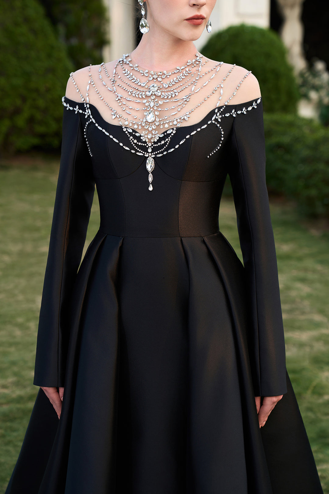 Stylised Crystal-Embellished Dress