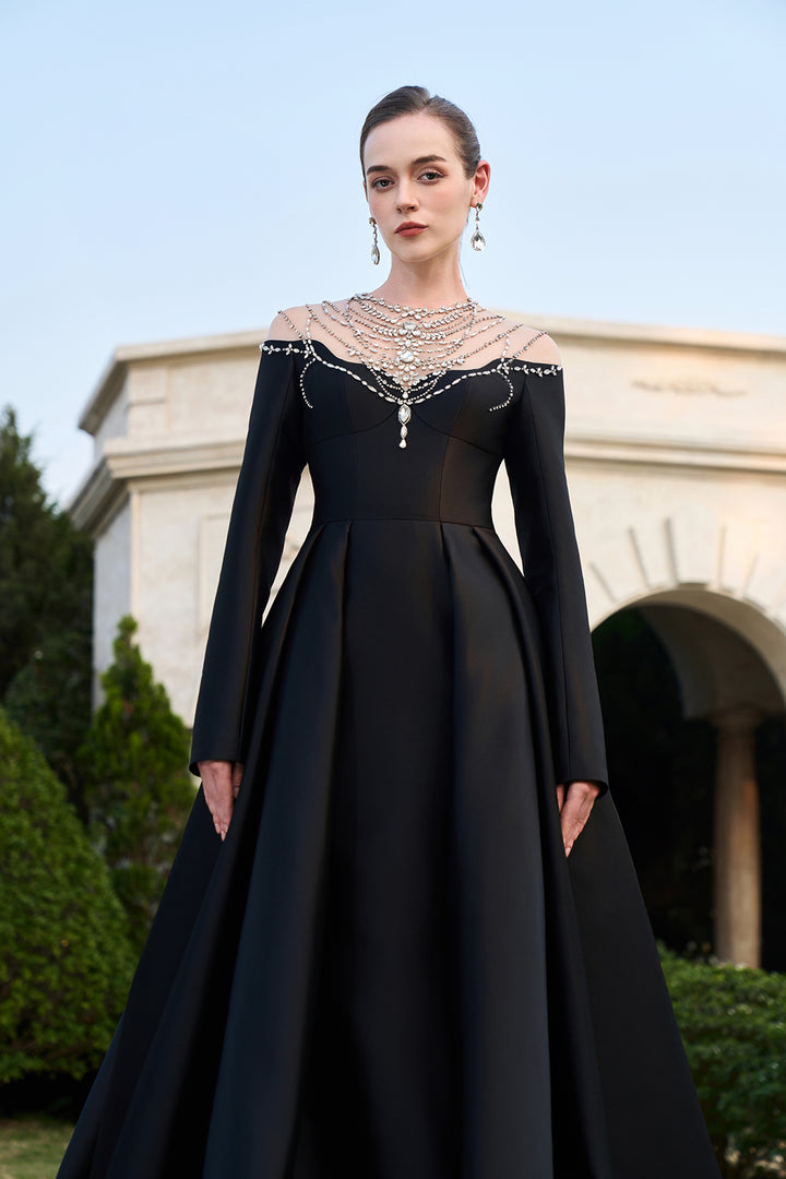 Stylised Crystal-Embellished Dress