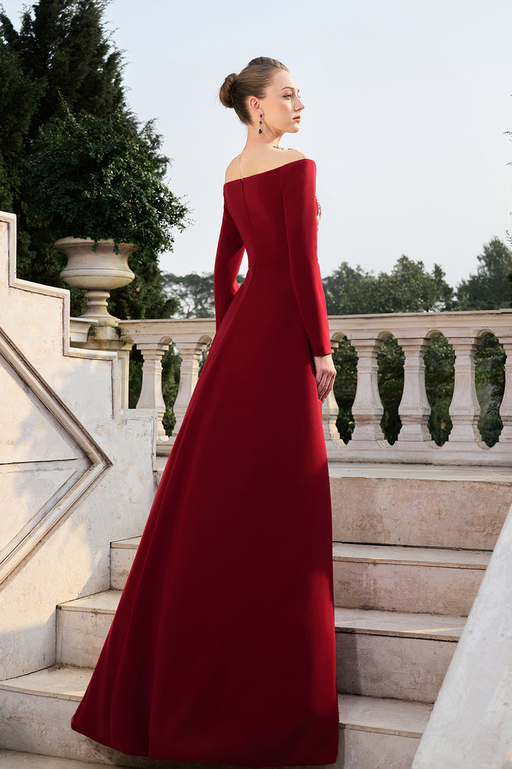 3D Embellished Flared Flap Dress