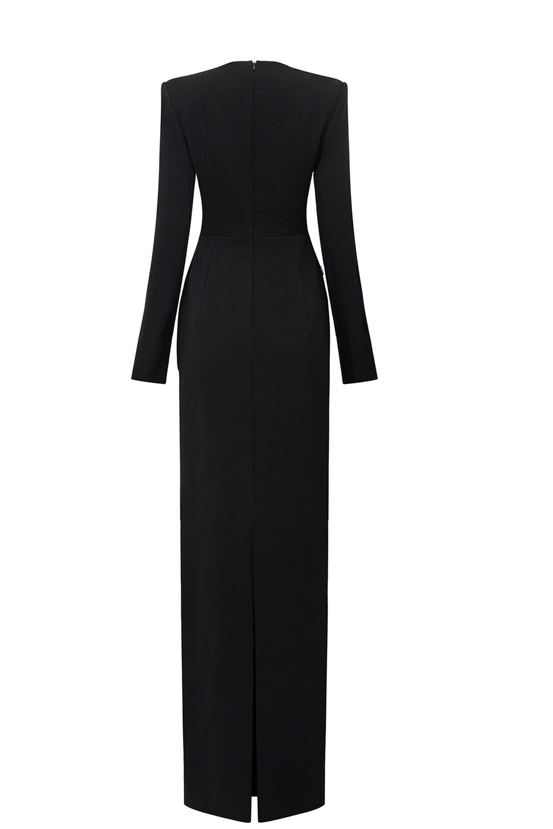 Side Crystal-Embellished Floor Length Dress