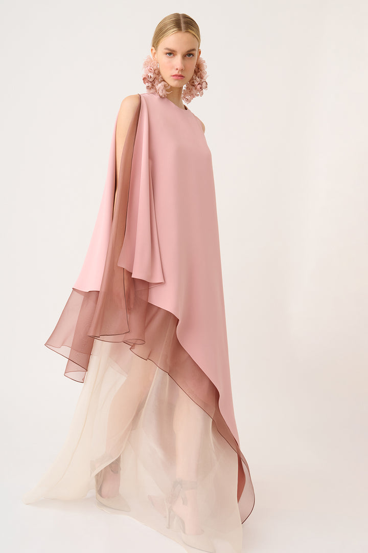 Sleeveless Dress with Kaftan Style