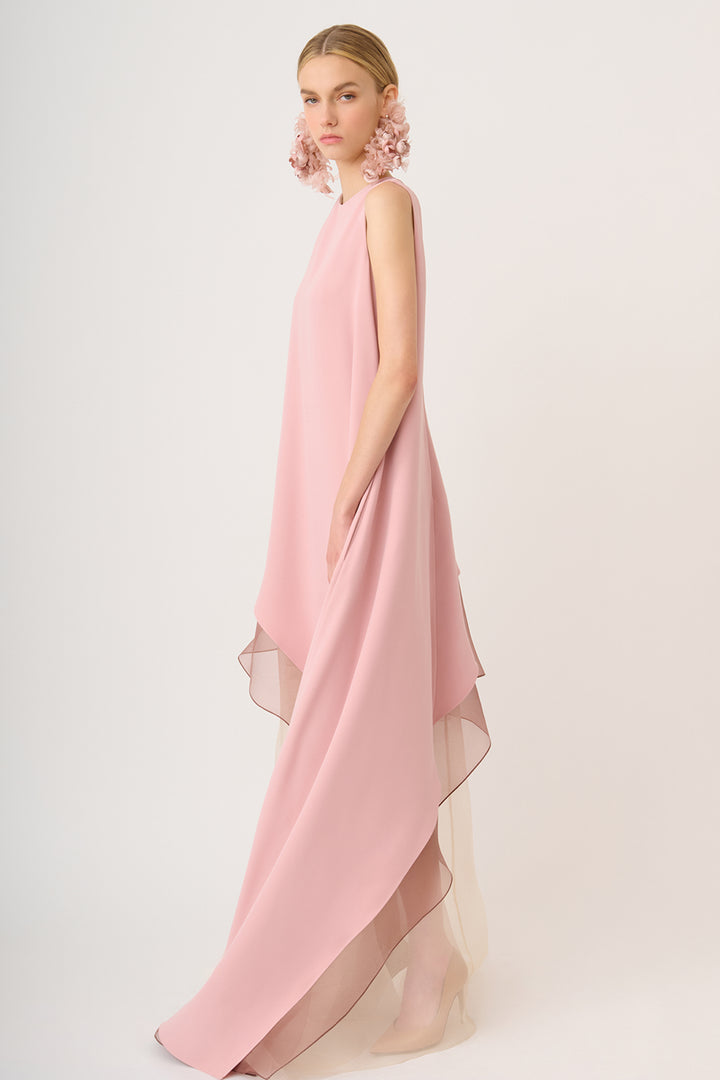 Sleeveless Dress with Kaftan Style