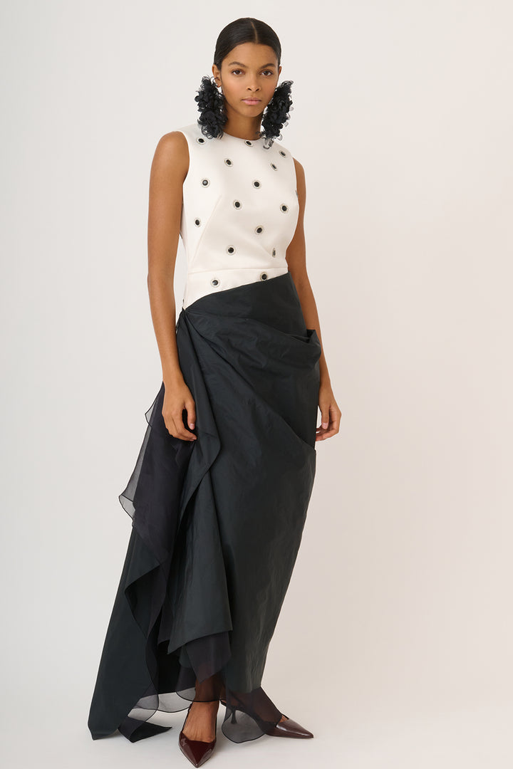 Long Two-Tone Dress