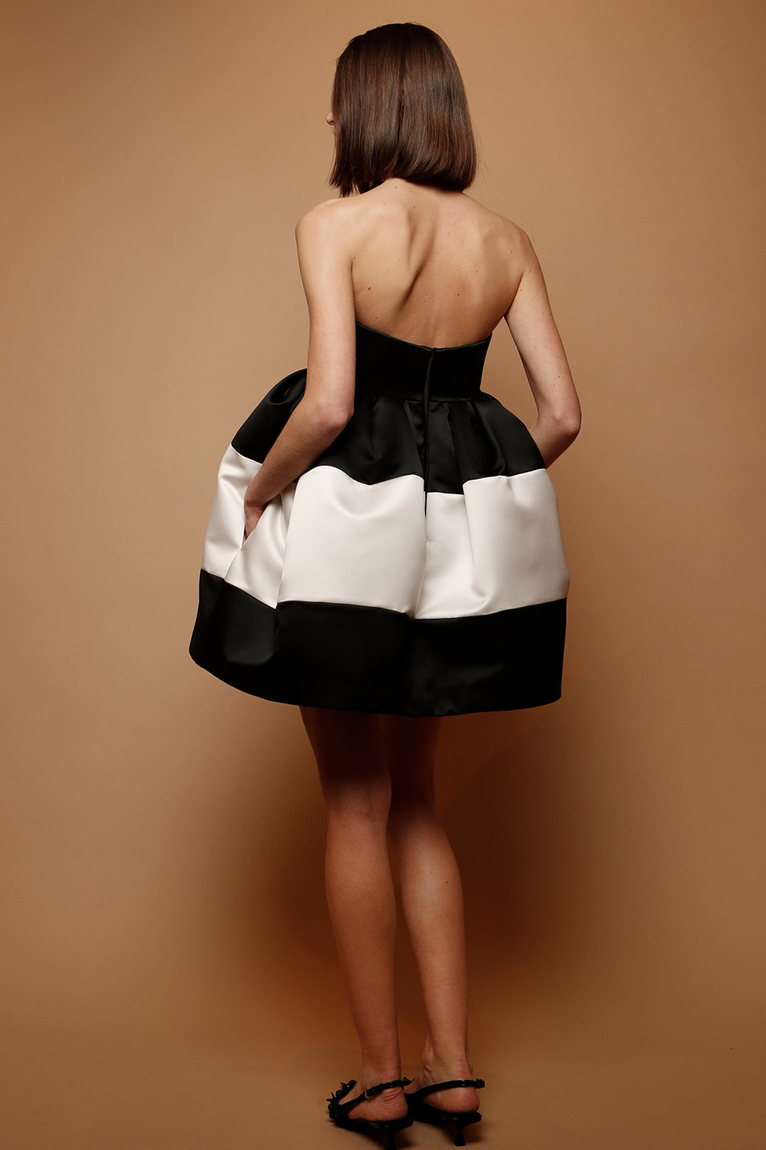 Satin A-line Mini Dress