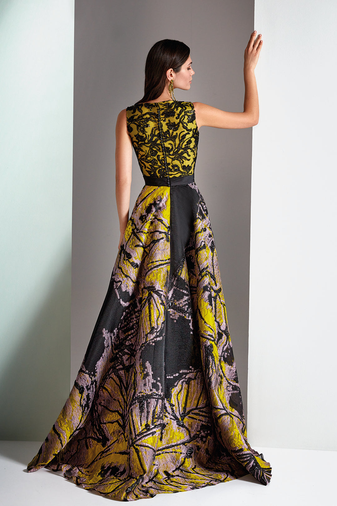 A-line Dress V-Neckline Sleeveless Organza