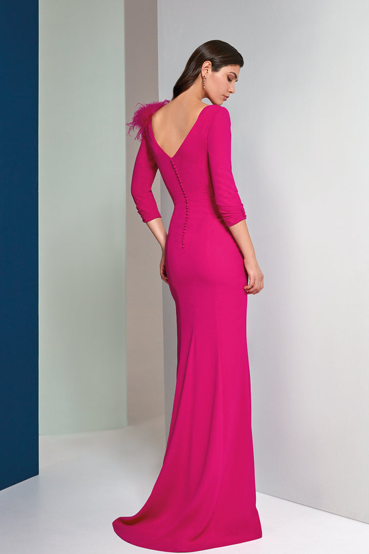 Mermaid Dress Jewel Neckline