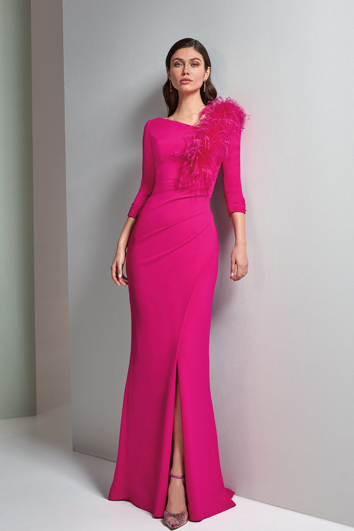 Mermaid Dress Jewel Neckline