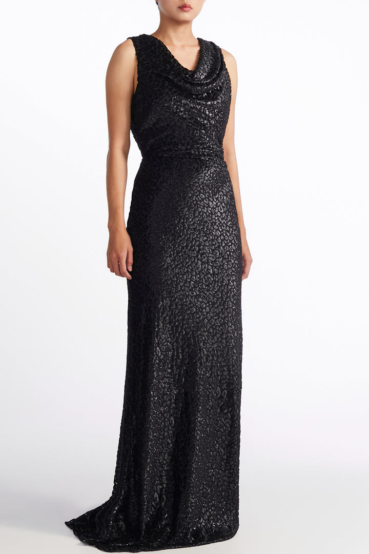Sleeveless Column Long Dress